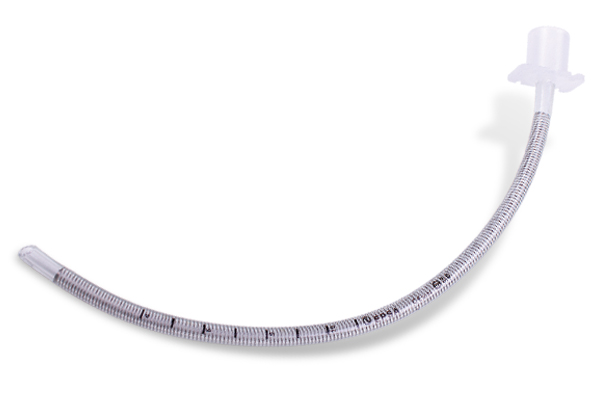Tubo endotraqueal armflex curvo, sin balón
